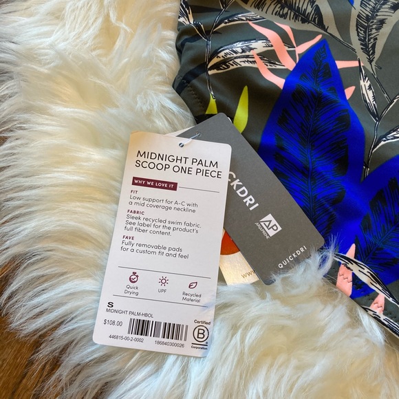 Athleta | Midnight Palm Scoop One Piece Swimsuit - Picture 9 of 9